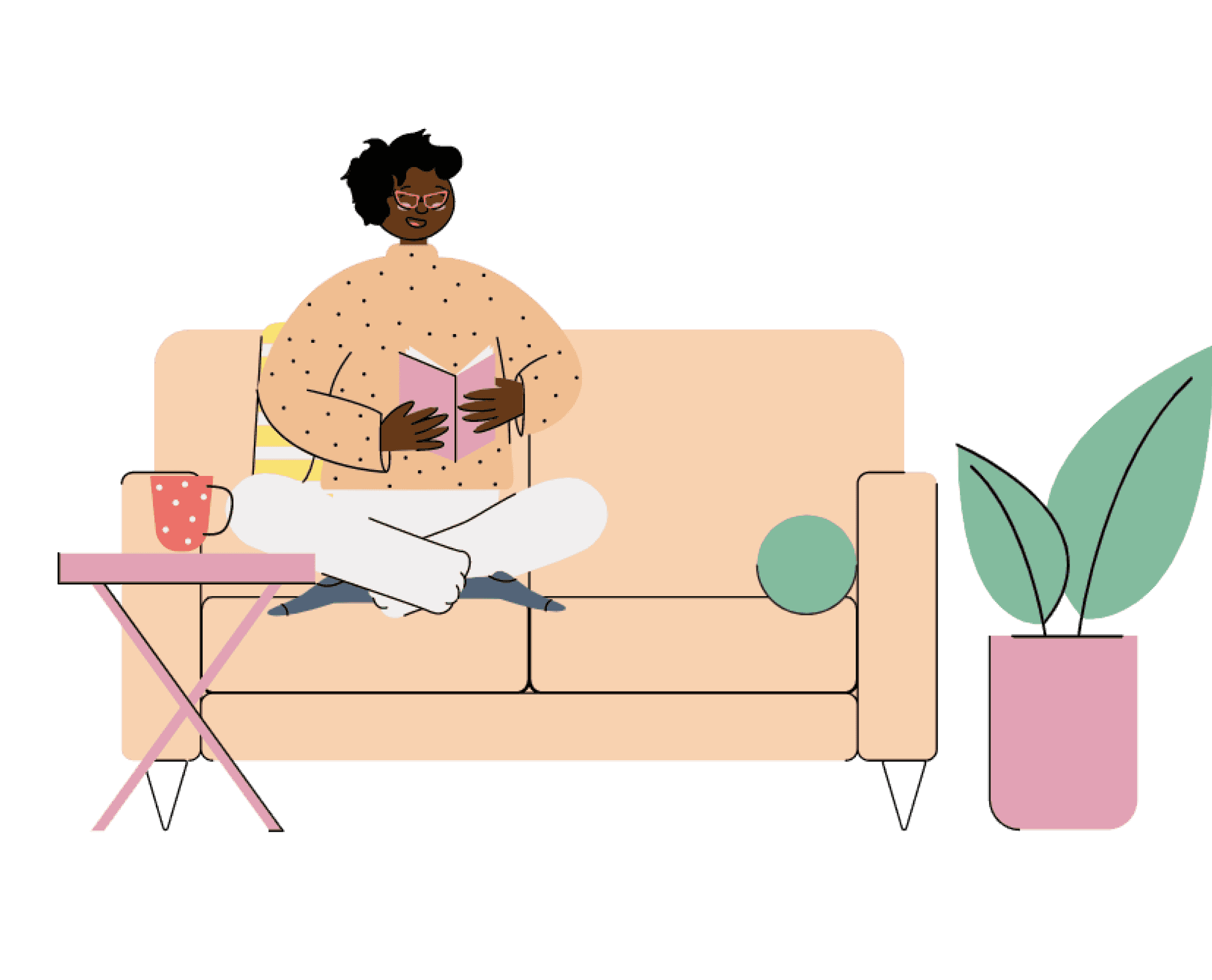relaxing illustration